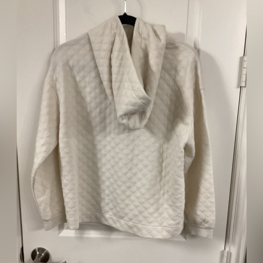 Madewell Textured Cream Hoodie - Picture 2 of 5